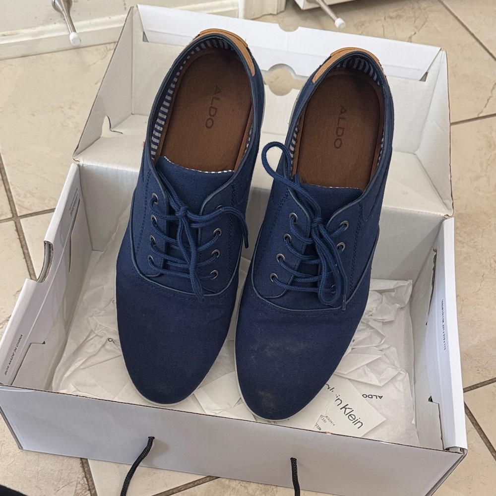 Aldo Men's Navy Oxfords